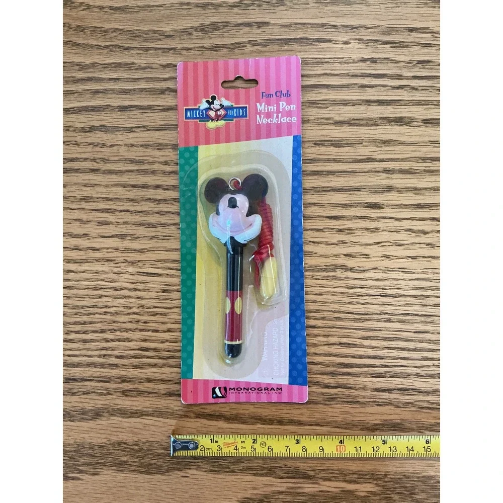 Vintage Disney Mickey Mouse Stationery Set Funforms Puzzles Flashlight Pen New